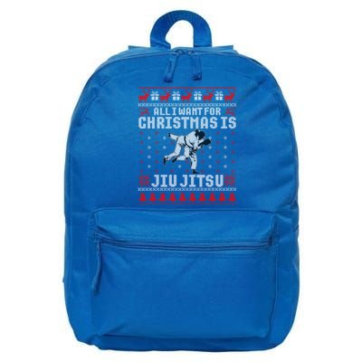 Jiu Jitsu Mma Bjj Funny Christmas Ugly Xmas Sweater Gift 16 in Basic Backpack