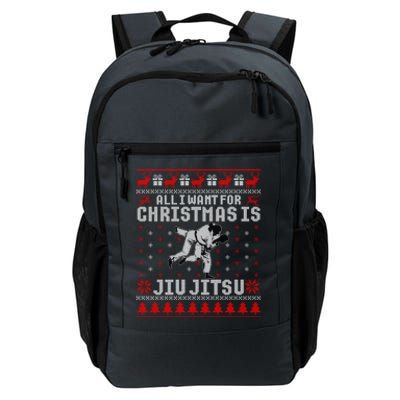 Jiu Jitsu Mma Bjj Funny Christmas Ugly Xmas Sweater Gift Daily Commute Backpack