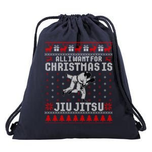 Jiu Jitsu Mma Bjj Funny Christmas Ugly Xmas Sweater Gift Drawstring Bag