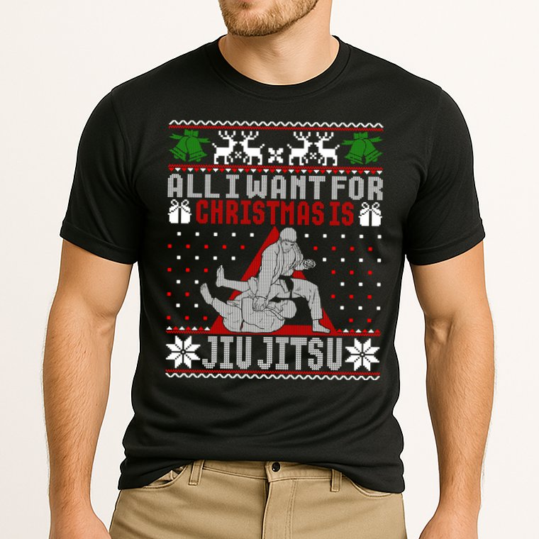 Jiu Jitsu Mma Bjj Ugly Christmas Xmas Gift Sweater Gift Cooling Performance Crew T-Shirt