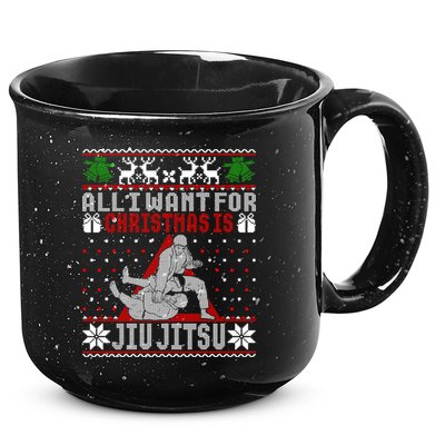Jiu Jitsu Mma Bjj Ugly Christmas Xmas Gift Sweater Gift 15oz Campfire Ceramic Mug
