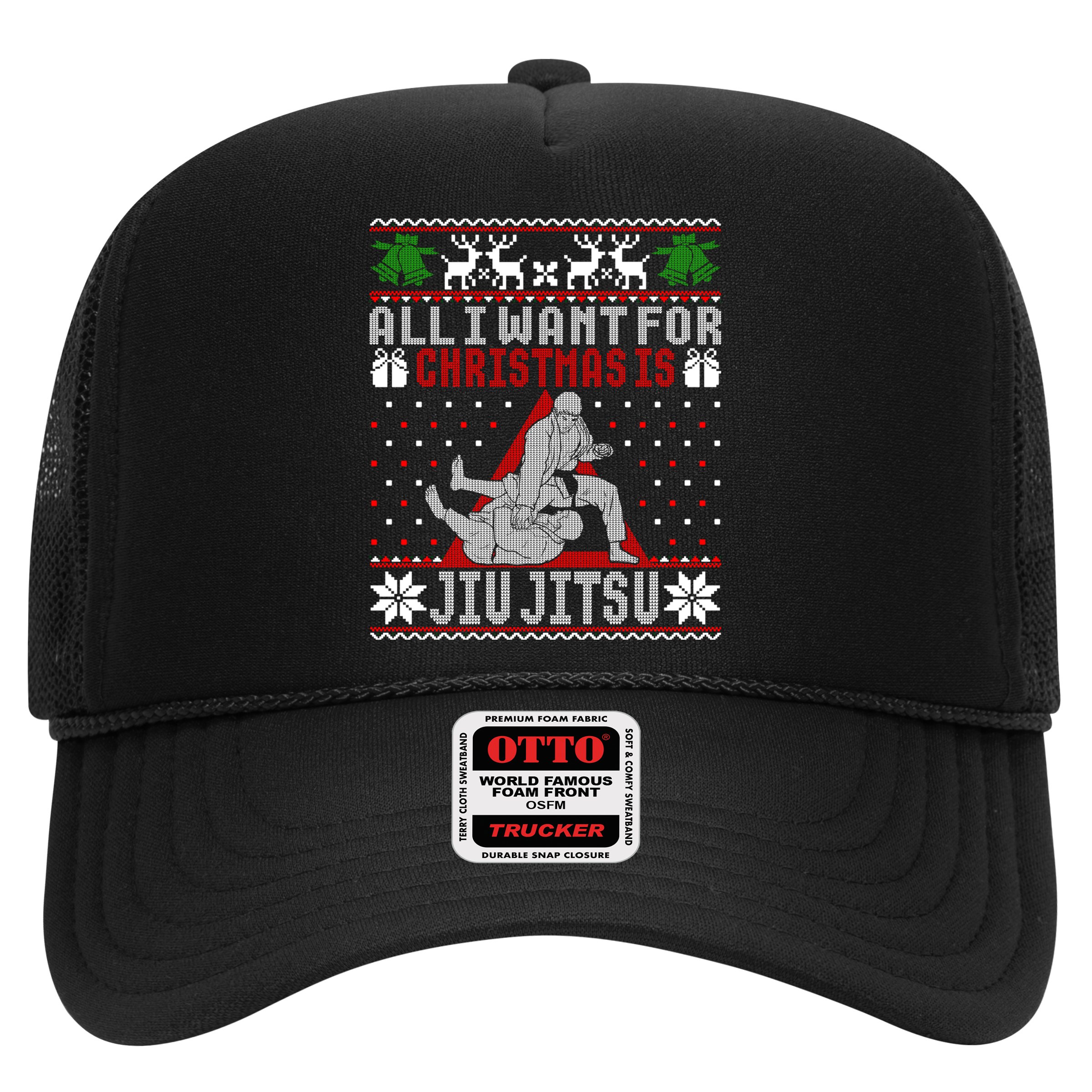 Jiu Jitsu Mma Bjj Ugly Christmas Xmas Gift Sweater Gift Hat