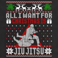 Jiu Jitsu Mma Bjj Ugly Christmas Xmas Gift Sweater Gift Hat