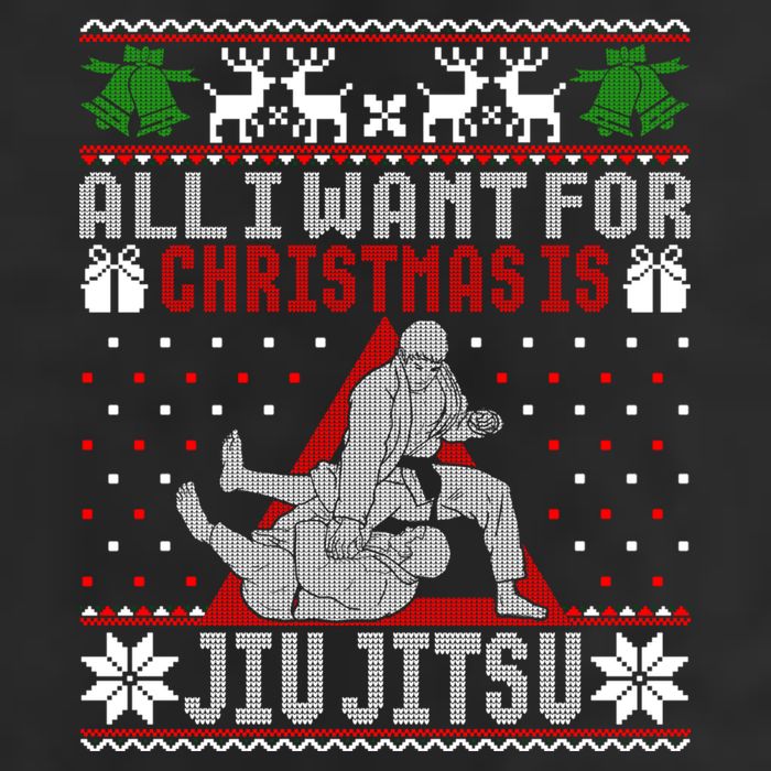 Jiu Jitsu Mma Bjj Ugly Christmas Xmas Gift Sweater Gift Hat