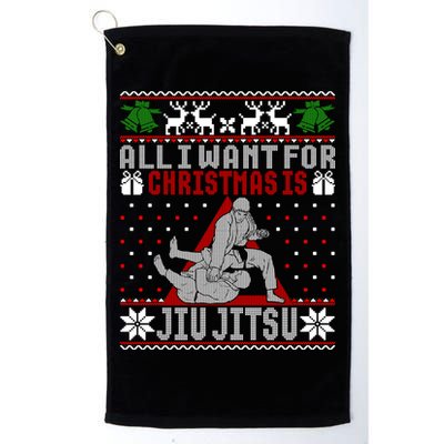 Jiu Jitsu Mma Bjj Ugly Christmas Xmas Gift Sweater Gift Golf Towel