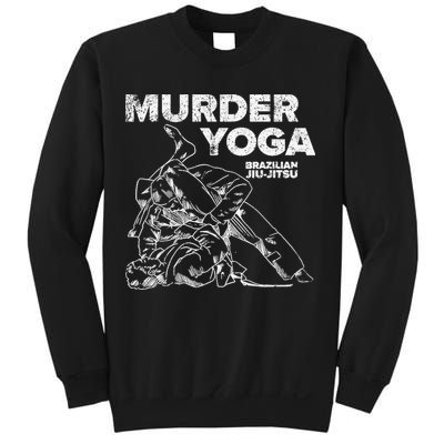 Jiu Jitsu Murder Yoga Vintage Sunset Funny Brazilian Sweatshirt