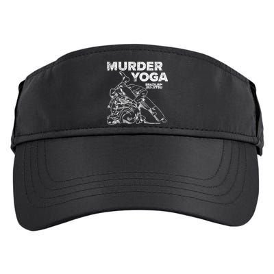 Jiu Jitsu Murder Yoga Vintage Sunset Funny Brazilian Adult Drive Performance Visor