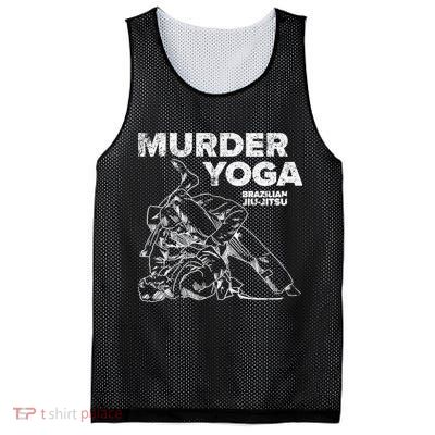 Jiu Jitsu Murder Yoga Vintage Sunset Funny Brazilian Mesh Reversible Basketball Jersey Tank