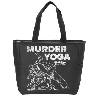 Jiu Jitsu Murder Yoga Vintage Sunset Funny Brazilian Zip Tote Bag