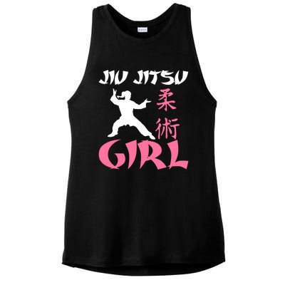 Jiu Jitsu Mixed Martial Arts Fighter Fighting Cute Gift Ladies PosiCharge Tri-Blend Wicking Tank