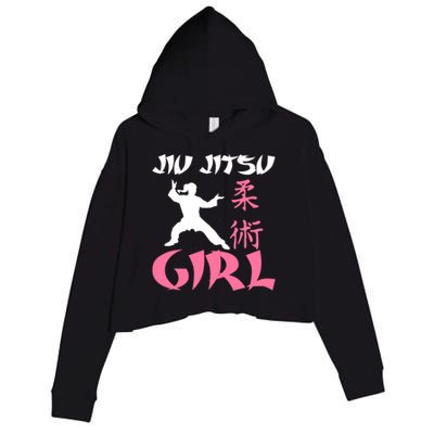 Jiu Jitsu Mixed Martial Arts Fighter Fighting Cute Gift Crop Fleece Hoodie