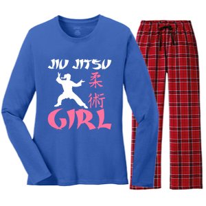 Jiu Jitsu Mixed Martial Arts Fighter Fighting Cute Gift Women's Long Sleeve Flannel Pajama Set 