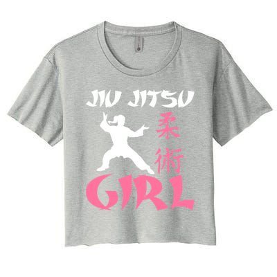 Jiu Jitsu Mixed Martial Arts Fighter Fighting Cute Gift Women's Crop Top Tee