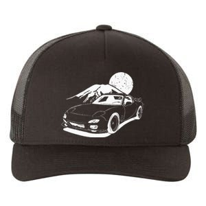 JDM Japan Motorsport Tuning Car Legend 90s Yupoong Adult 5-Panel Trucker Hat