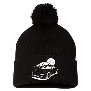 JDM Japan Motorsport Tuning Car Legend 90s Pom Pom 12in Knit Beanie