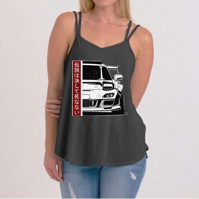 JDM Japan Motorsport tuning car 90s Women's Strappy Tank