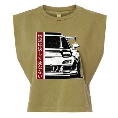 JDM Japan Motorsport tuning car 90s Garment-Dyed Women's Muscle Tee