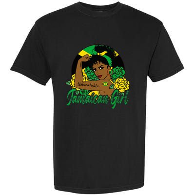 Jamaica Jamaican Mujer Jamaican Flag Garment-Dyed Heavyweight T-Shirt