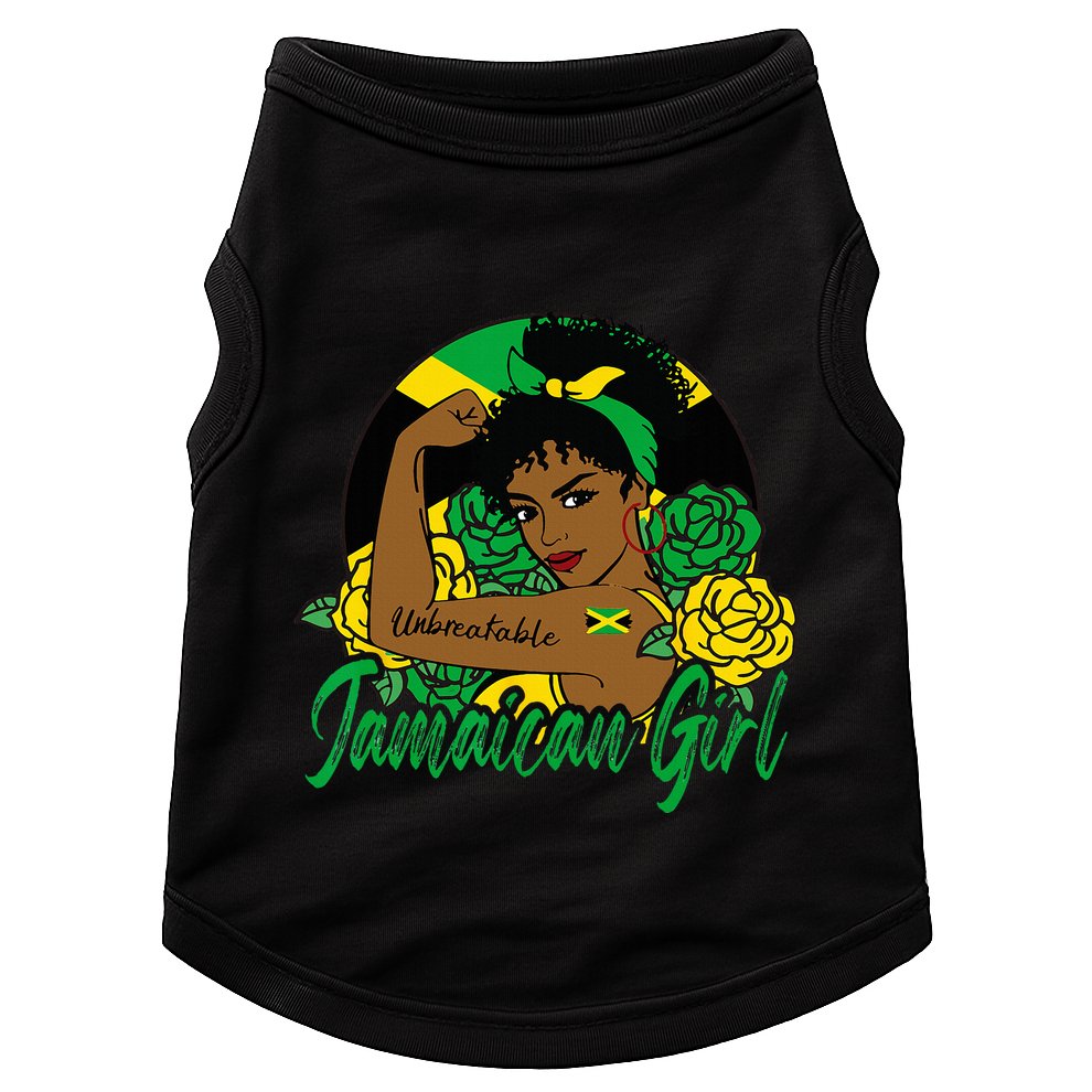 Jamaica Jamaican Mujer Jamaican Flag Doggie Tank