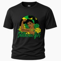 Jamaica Jamaican Mujer Jamaican Flag Cooling Performance Crew T-Shirt