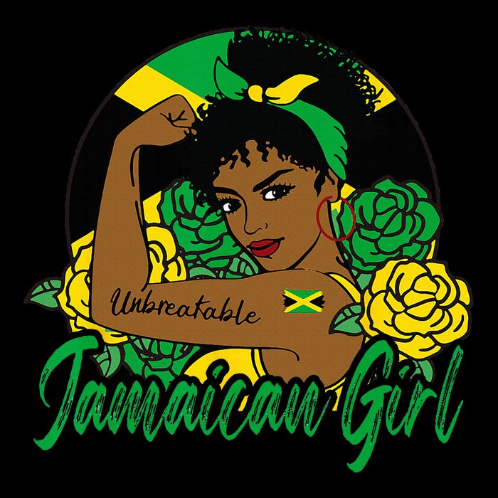 Jamaica Jamaican Mujer Jamaican Flag Cooling Performance Crew T-Shirt