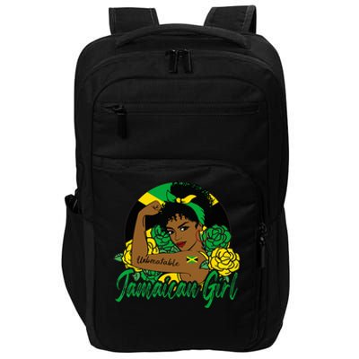 Jamaica Jamaican Mujer Jamaican Flag Impact Tech Backpack