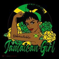Jamaica Jamaican Mujer Jamaican Flag Sustainable Bucket Hat