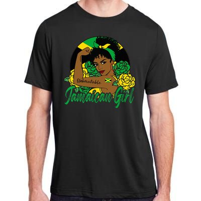 Jamaica Jamaican Mujer Jamaican Flag Adult ChromaSoft Performance T-Shirt