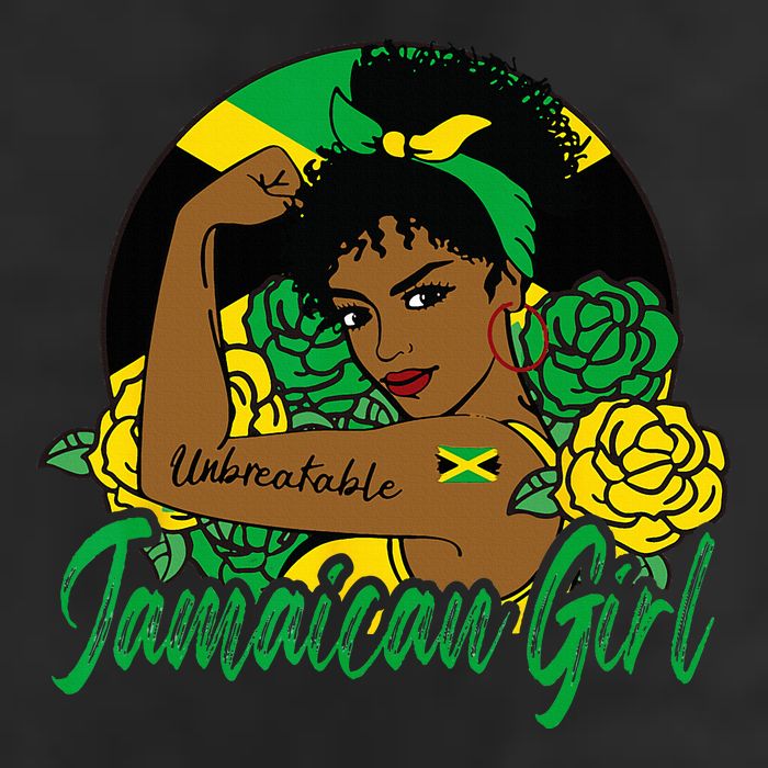 Jamaica Jamaican Mujer Jamaican Flag 11oz C Handle Ceramic Mug