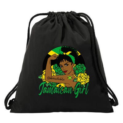 Jamaica Jamaican Mujer Jamaican Flag Drawstring Bag