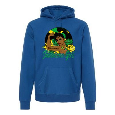 Jamaica Jamaican Mujer Jamaican Flag Premium Hoodie