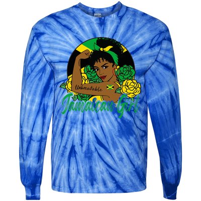 Jamaica Jamaican Mujer Jamaican Flag Tie-Dye Long Sleeve Shirt