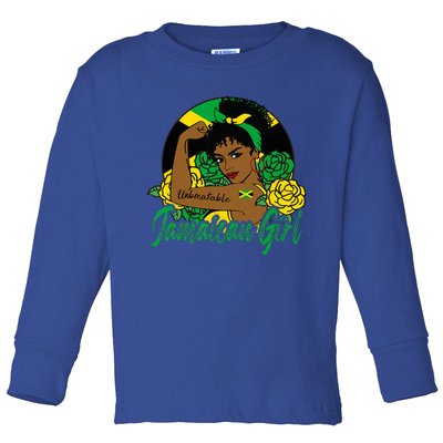 Jamaica Jamaican Mujer Jamaican Flag Toddler Long Sleeve Shirt