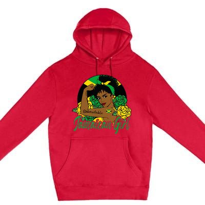 Jamaica Jamaican Mujer Jamaican Flag Premium Pullover Hoodie