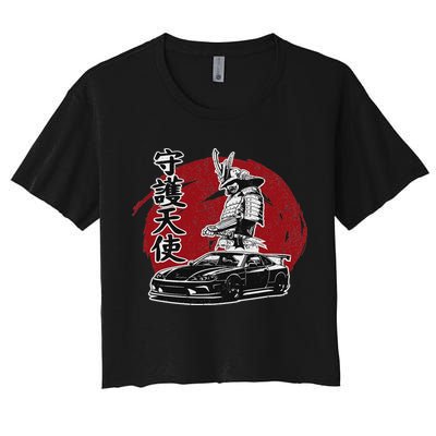 Jdm Japan Motorsport Tuning Car Legend 90s Women's Crop Top Tee