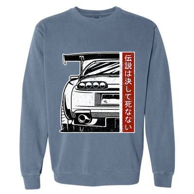 Jdm Japan Motorsport Tuning Car 90s Garment-Dyed Sweatshirt