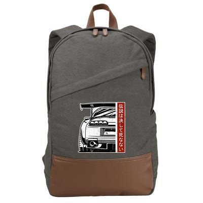 Jdm Japan Motorsport Tuning Car 90s Cotton Canvas Backpack