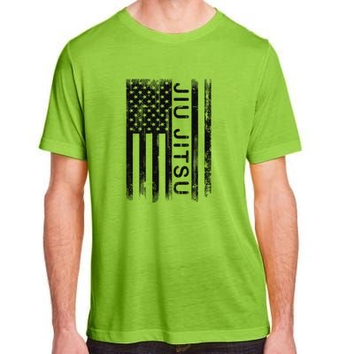 Jiu Jitsu Martial Arts American Flag Adult ChromaSoft Performance T-Shirt