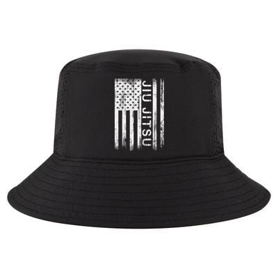 Jiu Jitsu Martial Arts American Flag Cool Comfort Performance Bucket Hat