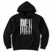 Jiu Jitsu Martial Arts American Flag Hoodie