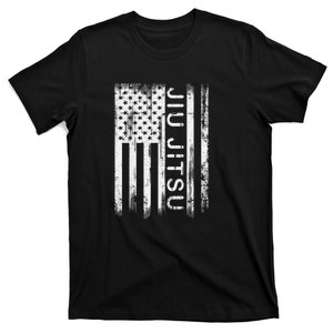 Jiu Jitsu Martial Arts American Flag T-Shirt