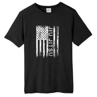 Jiu Jitsu Martial Arts American Flag Tall Fusion ChromaSoft Performance T-Shirt