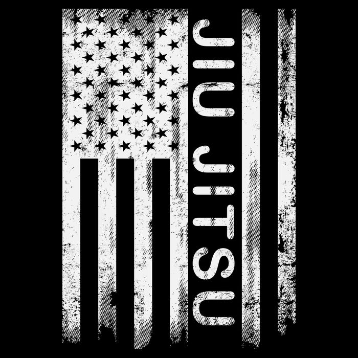 Jiu Jitsu Martial Arts American Flag 16 in Basic Backpack