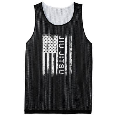 Jiu Jitsu Martial Arts American Flag Mesh Reversible Basketball Jersey Tank