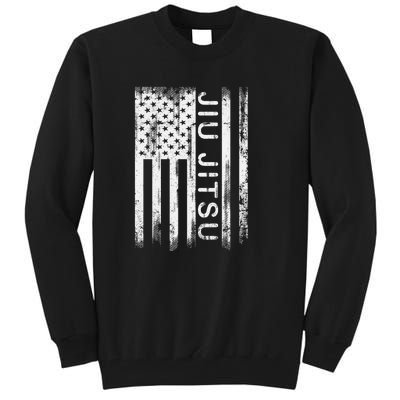 Jiu Jitsu Martial Arts American Flag Tall Sweatshirt