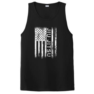 Jiu Jitsu Martial Arts American Flag PosiCharge Competitor Tank