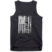 Jiu Jitsu Martial Arts American Flag Tank Top