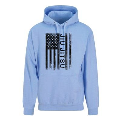 Jiu Jitsu Martial Arts American Flag Unisex Surf Hoodie