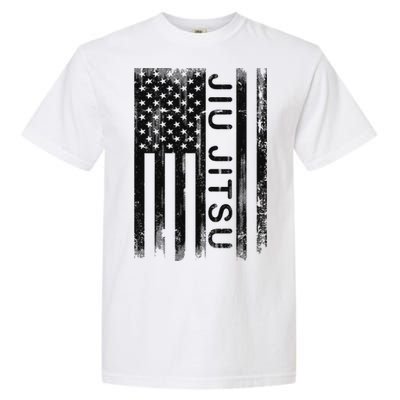 Jiu Jitsu Martial Arts American Flag Garment-Dyed Heavyweight T-Shirt