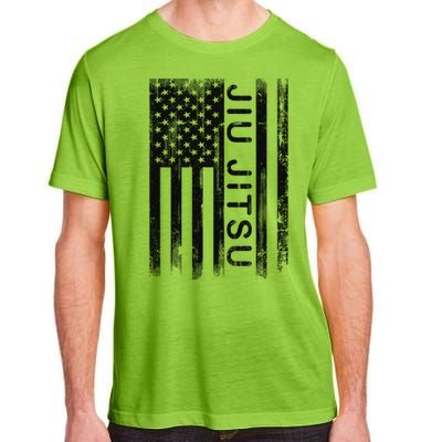 Jiu Jitsu Martial Arts American Flag Adult ChromaSoft Performance T-Shirt